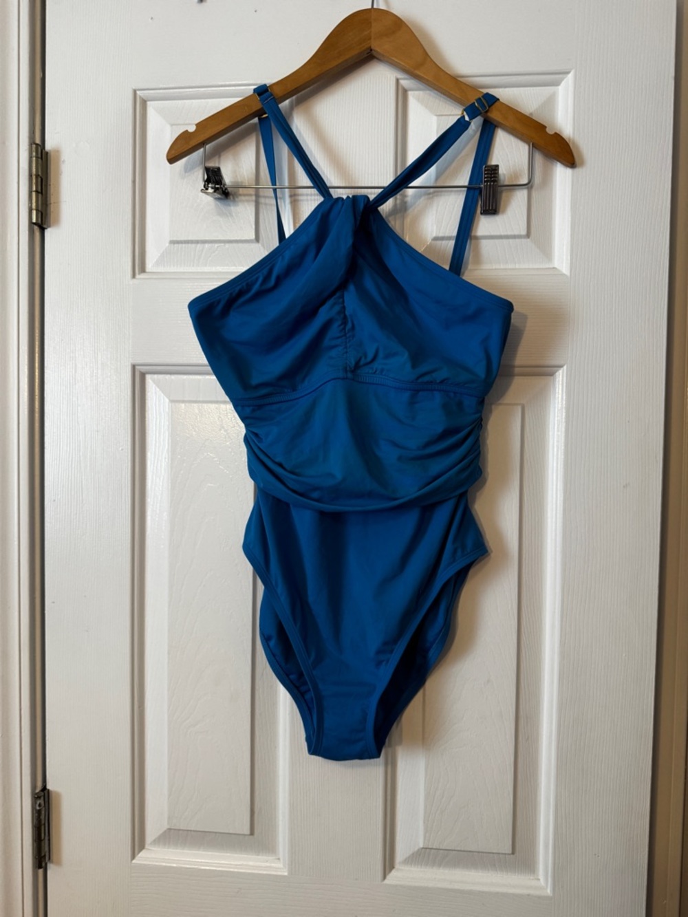 Bleu Rod Beattie Blue Halter One Piece Swimsuit Women's Size 10